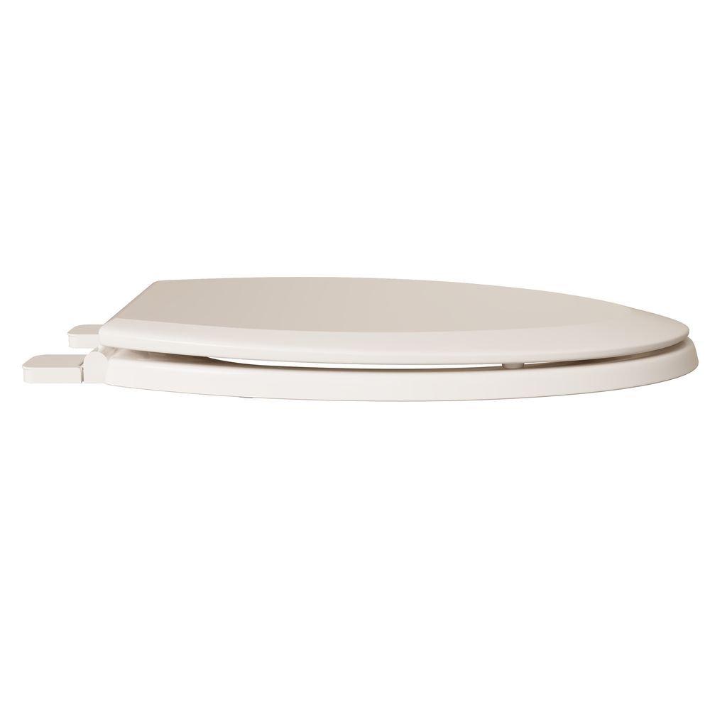 PROFLO&reg; Biscuit Elongated Closed Front Toilet Seat 