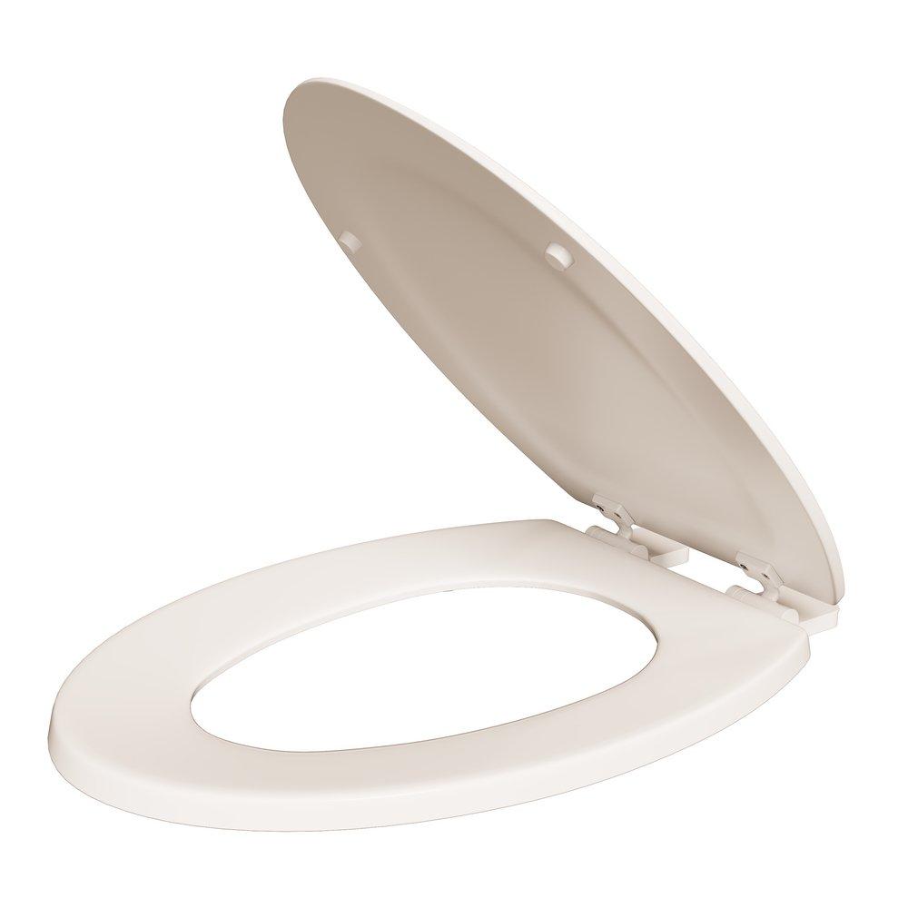 PROFLO&reg; Biscuit Elongated Closed Front Toilet Seat 