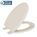 PROFLO&reg; Biscuit Elongated Closed Front Toilet Seat 