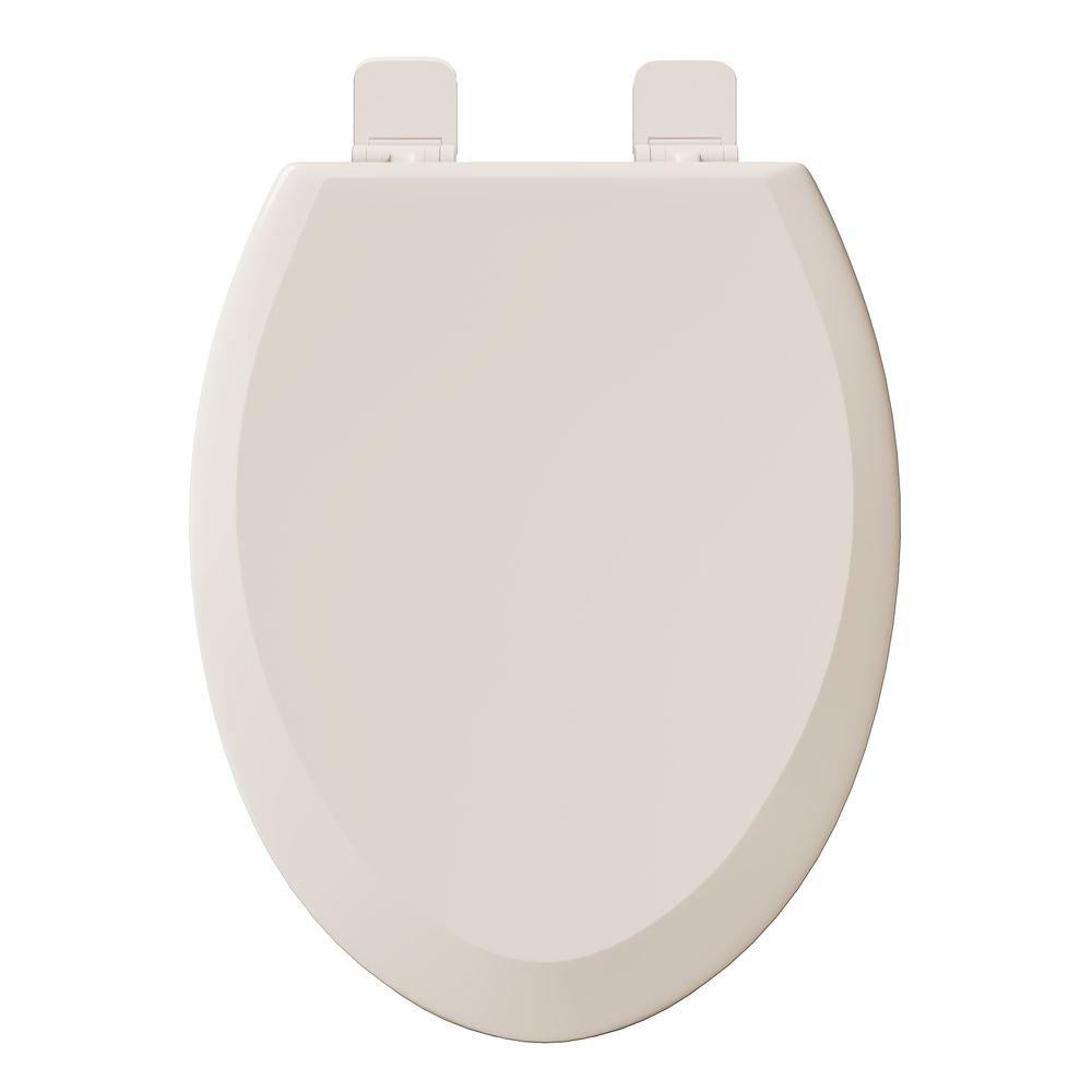 PROFLO&reg; Biscuit Elongated Closed Front Toilet Seat 