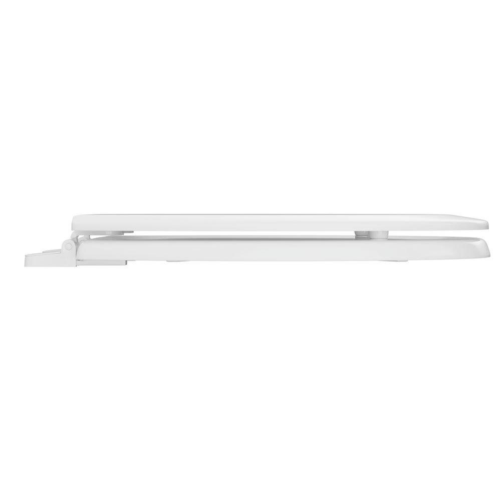 PROFLO&reg; White Round Closed Front Toilet Seat 