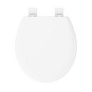 PROFLO&reg; White Round Closed Front Toilet Seat 