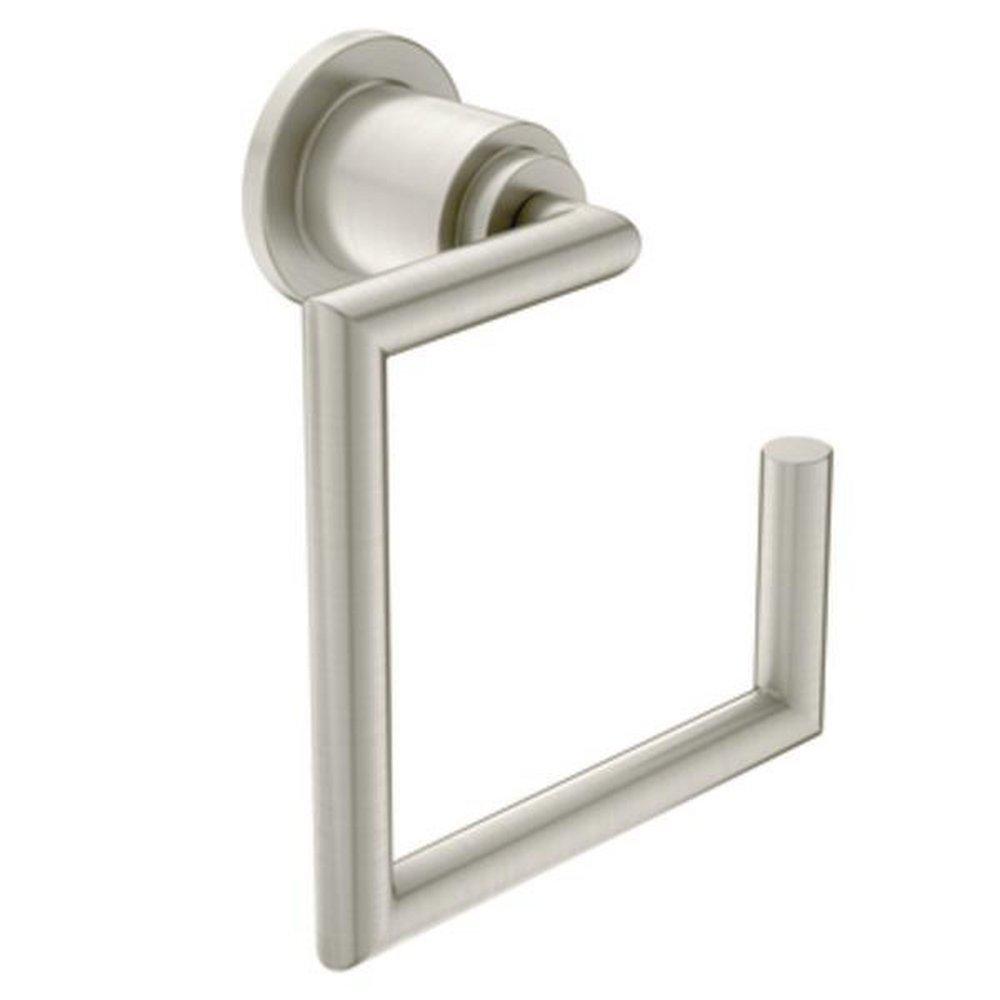 Moen Brushed Nickel Rectangular Open Towel Ring 