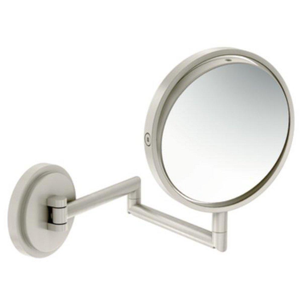 Moen Brushed Nickel 6-3/4 x 13-17/20 in. Wall Mount Magnifying Mirror 