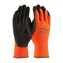 L Size Acrylic Terry Liner and Microfinish Latex High-Visibility Gloves