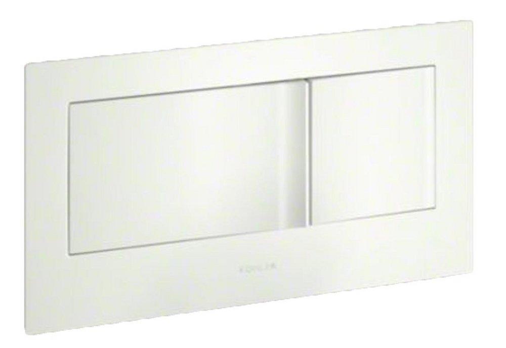 KOHLER White 12-15/16 in. Stainless Steel Flush Actuator Plate 
