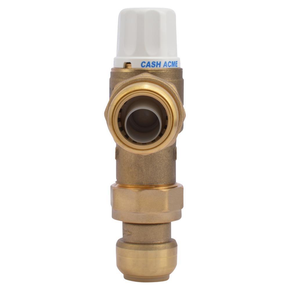 SharkBite® Natural Brass Thermostatic Mixing Valve with Connector 