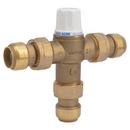 SharkBite&reg; Natural Brass Thermostatic Mixing Valve with Connector 