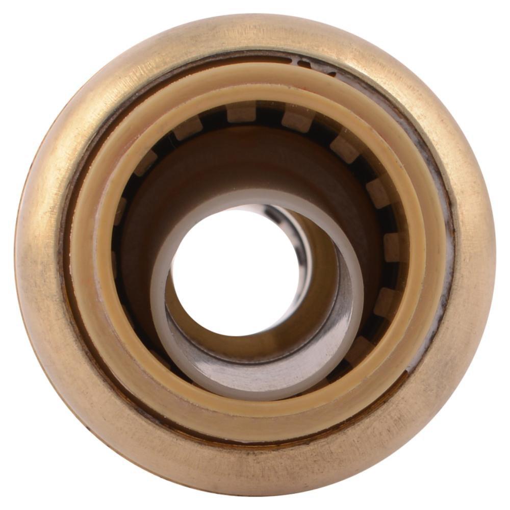 SharkBite&reg; Natural Brass Push Brass Coupling 
