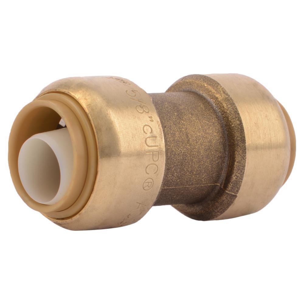 SharkBite&reg; Natural Brass Push Brass Coupling 