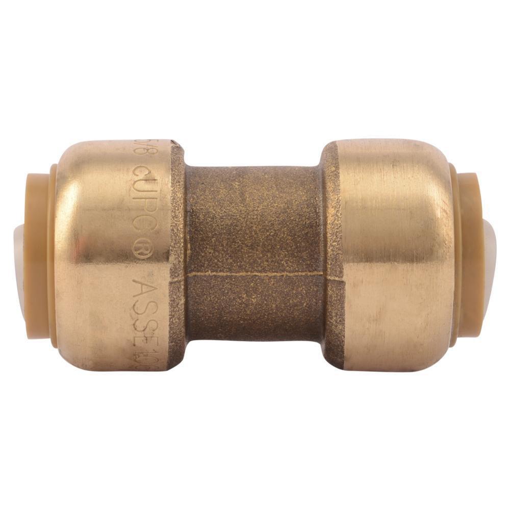 SharkBite&reg; Natural Brass Push Brass Coupling 