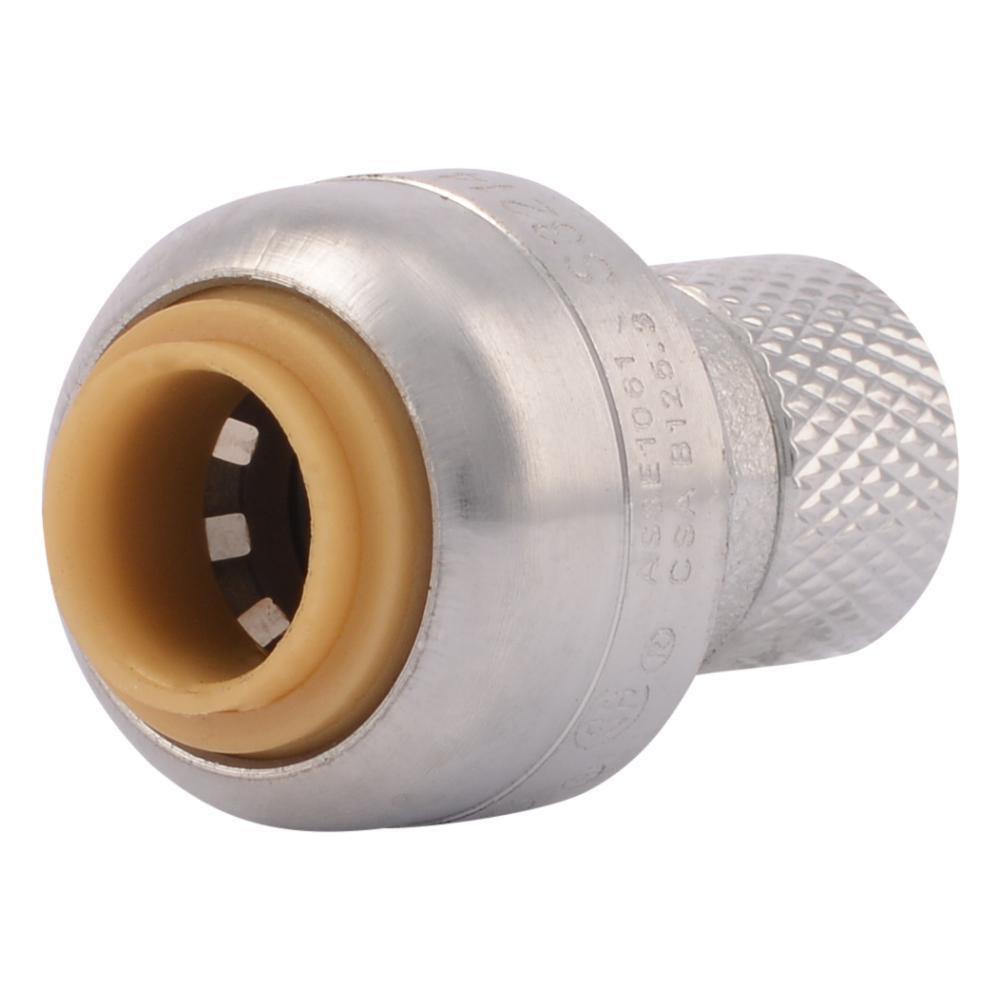SharkBite® Polished Chrome Compression Brass Reducing Connector 