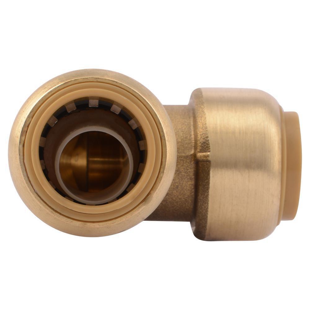 SharkBite&reg; Natural Brass Push Brass 90 Degree Elbow 