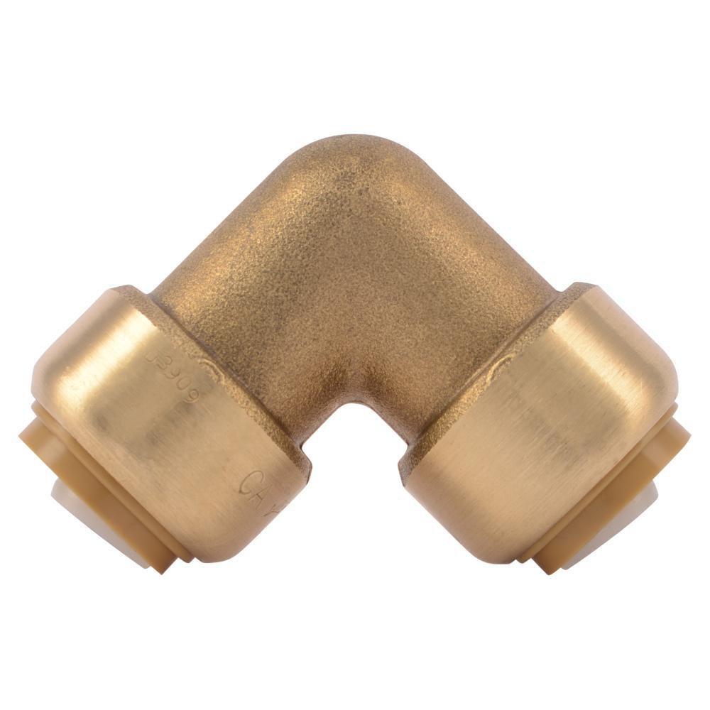 SharkBite&reg; Natural Brass Push Brass 90 Degree Elbow 