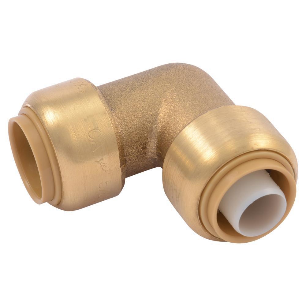 SharkBite&reg; Natural Brass Push Brass 90 Degree Elbow 