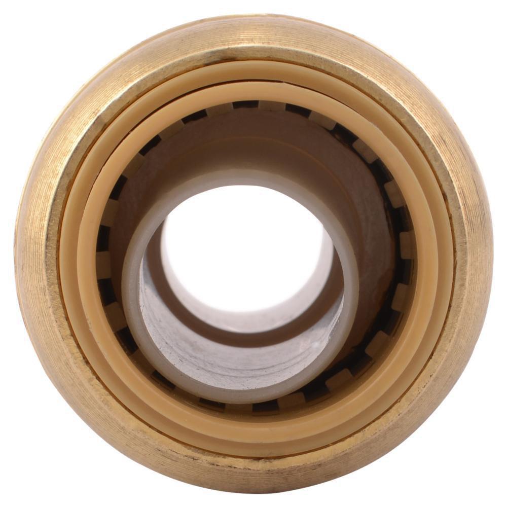 SharkBite&reg; Natural Brass Push Brass Coupling 