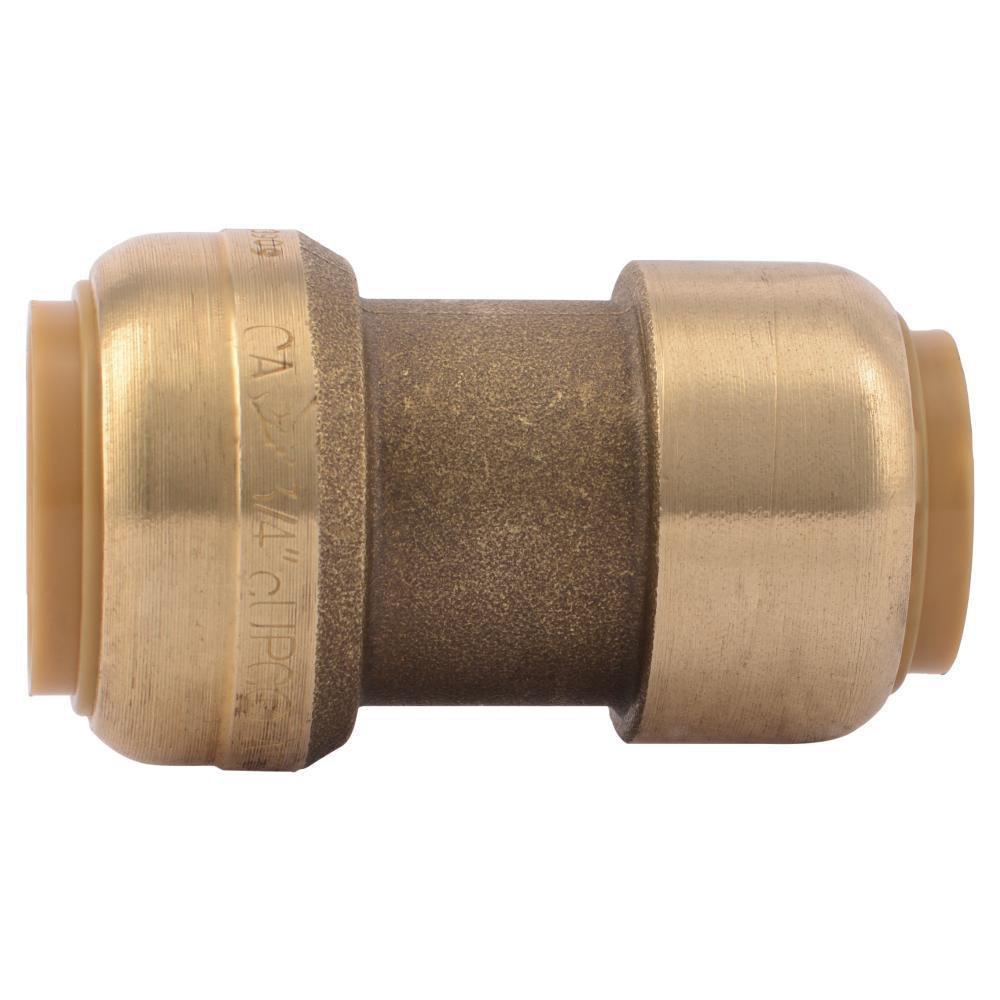 SharkBite&reg; Natural Brass Push Brass Coupling 