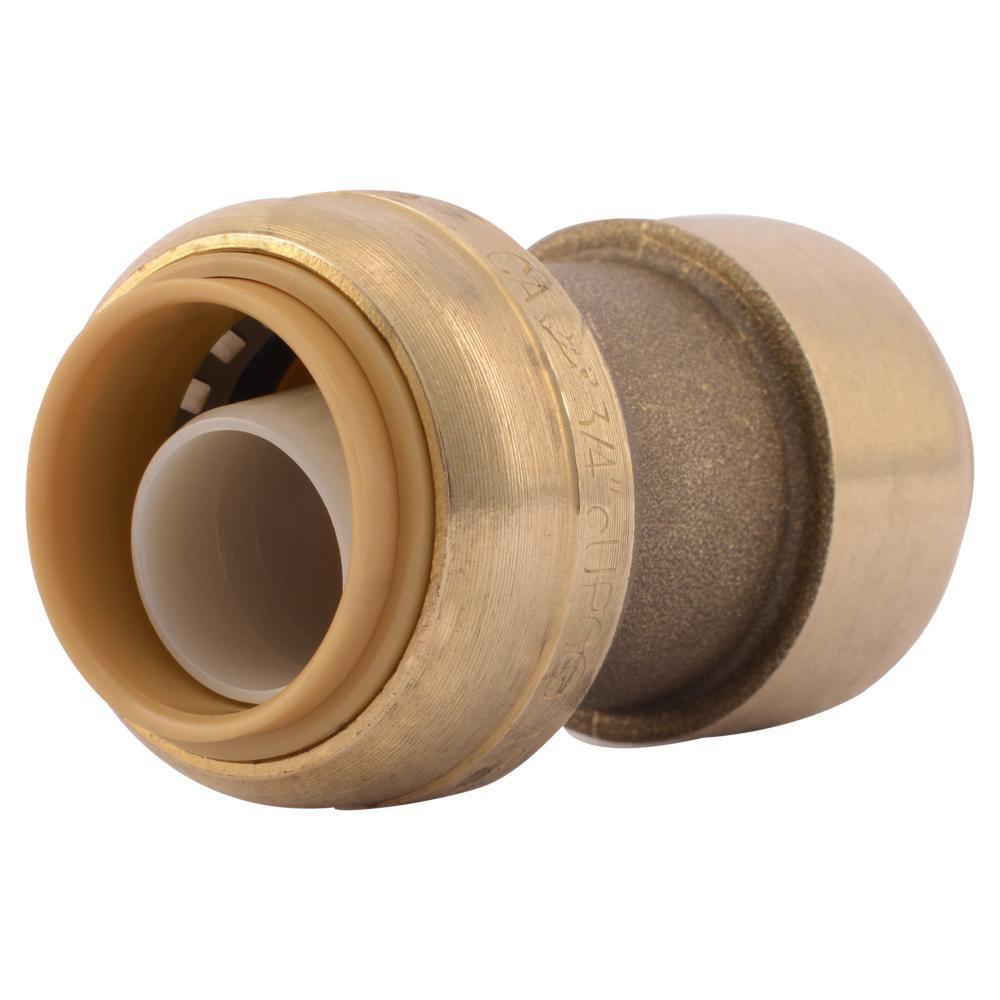 SharkBite&reg; Natural Brass Push Brass Coupling 