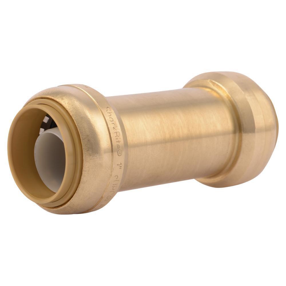 SharkBite&reg; Natural Brass DZR Brass Push-to-Connect Check Valve 