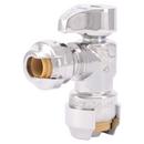 1/2 in x 1/4 in Angle Supply Stop Valve in Polished Chrome