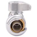 SharkBite&reg; Chrome Straight Supply Stop Valve in Polished Chrome 
