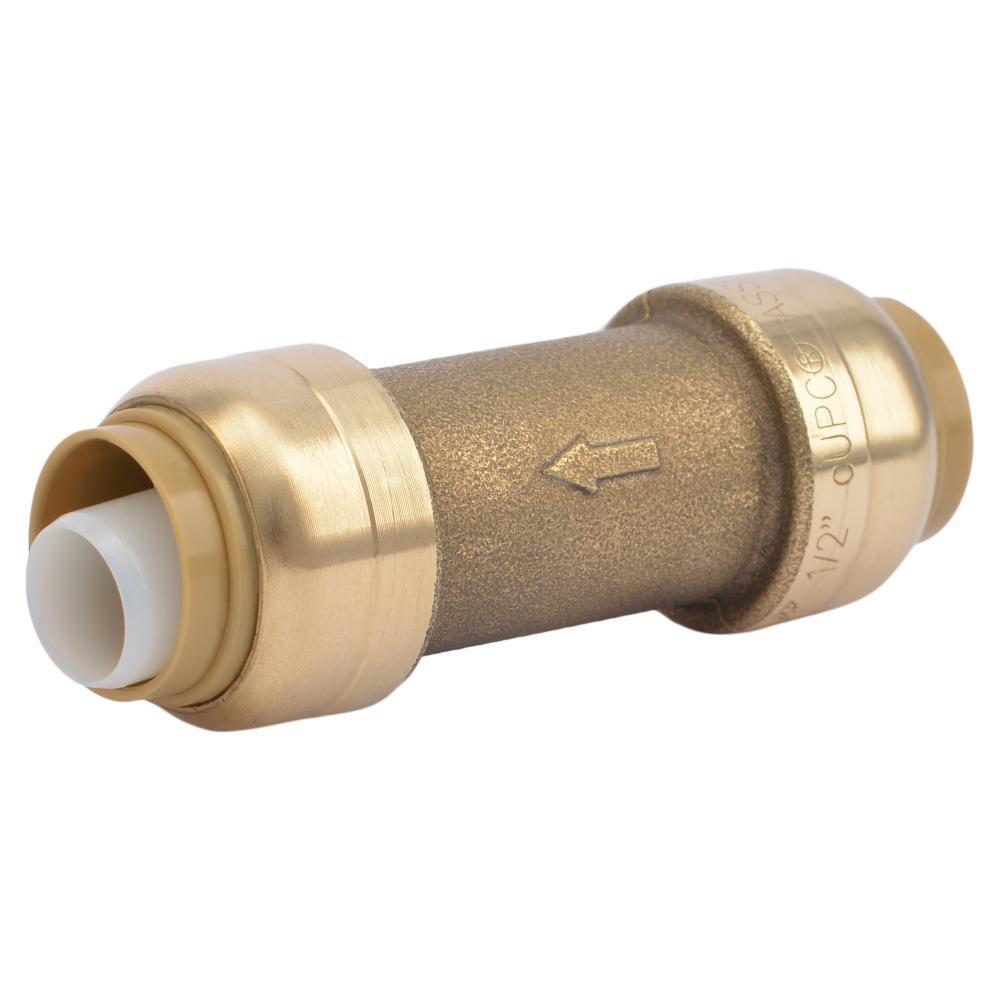 SharkBite&reg; Natural Brass Brass Push Check Valve 