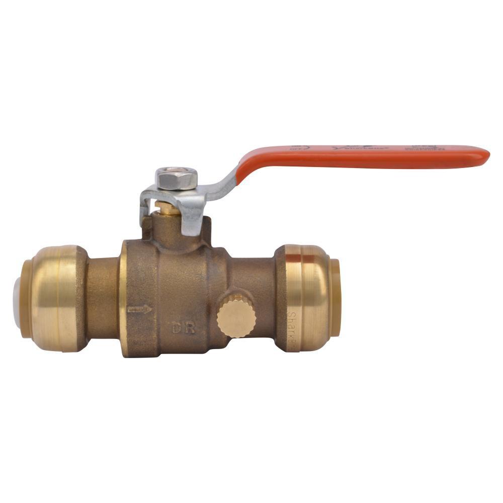 SharkBite&reg; Brass Full Port Push 200# Ball Valve 