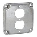 4-19/100 x 1/2 in. Square Exposed Work Cover with 1 Duplex Receptacle Cover