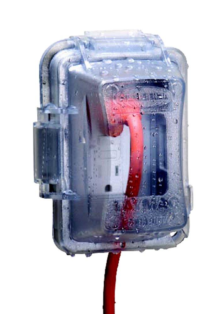 TayMac&reg; Clear Plastic Electrical Box Cover 