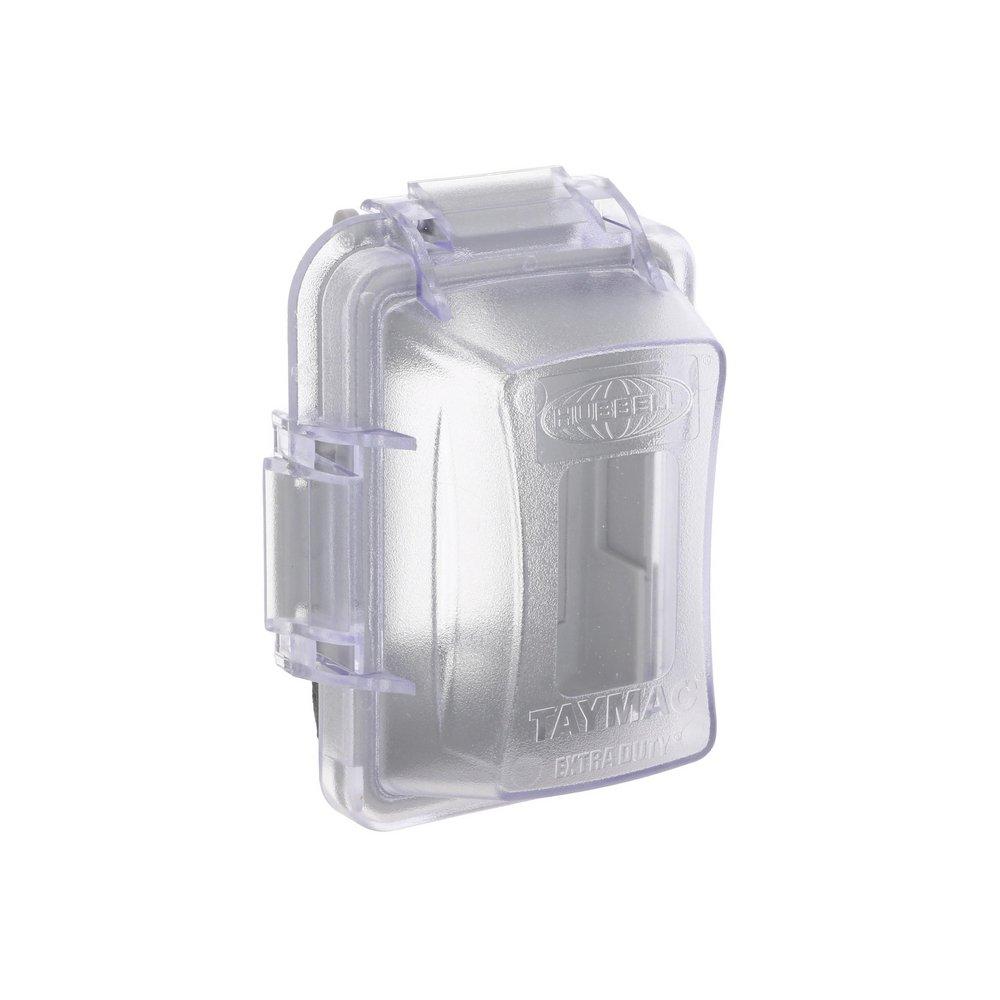 TayMac&reg; Clear 1 Gang Weatherproof Cover 