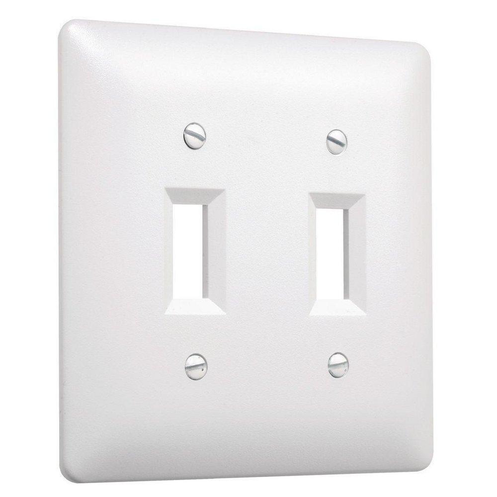 TayMac Textured White Wall Plate in Textured White 