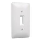 TayMac Textured White 1 Gang Plastic Wall Plate 
