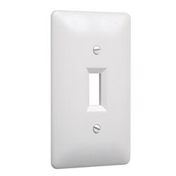 1 Gang Plastic Wall Plate in Textured White