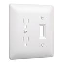 2 Gang Plastic Wall Plate in Textured White