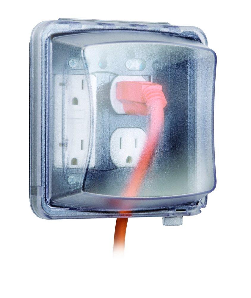 TayMac&reg; Clear 2 Gang Weatherproof Cover 