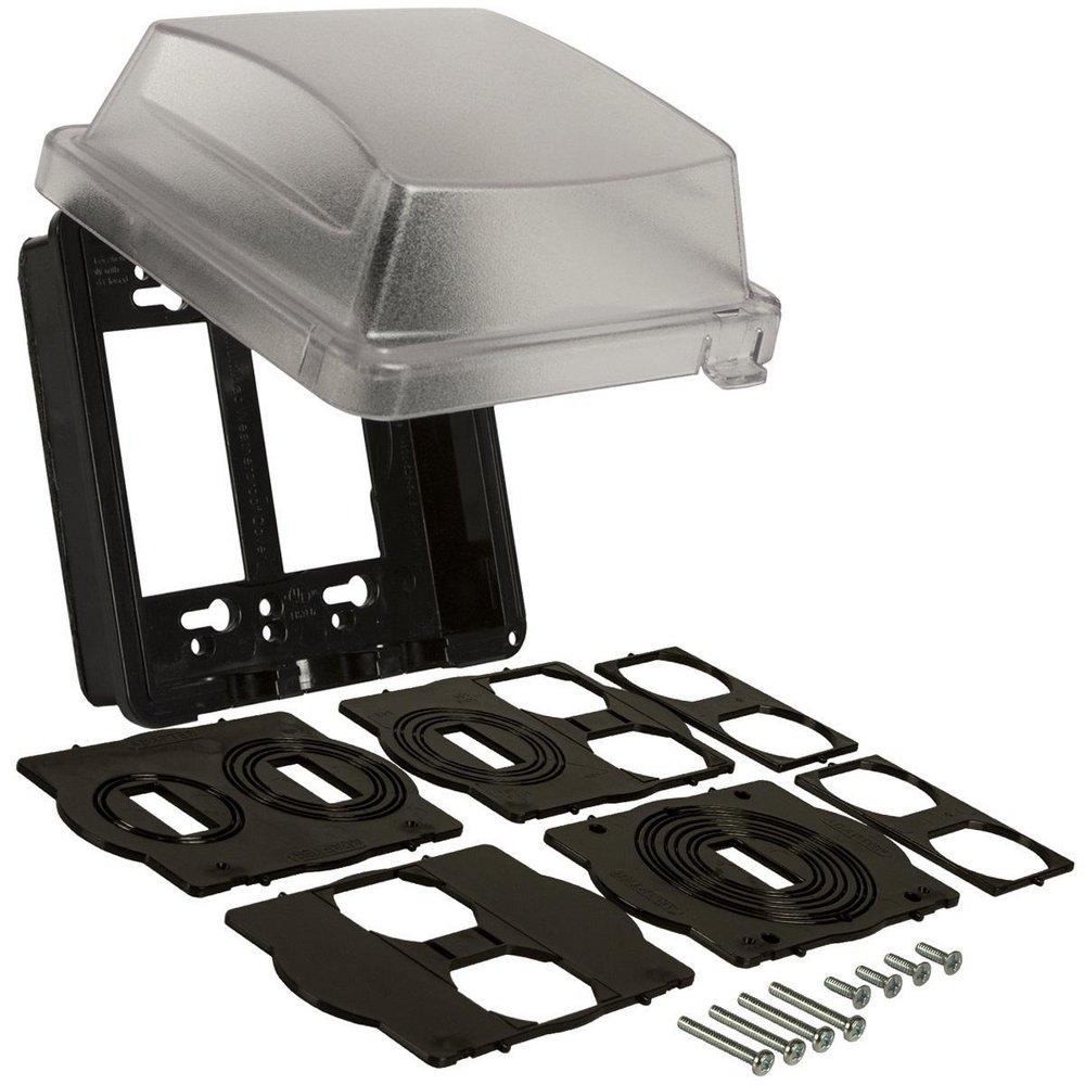 TayMac&reg; Clear 2 Gang Weatherproof Cover 