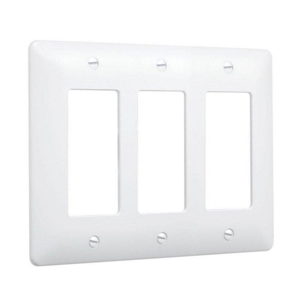 TayMac Textured White Wall Plate in Textured White 
