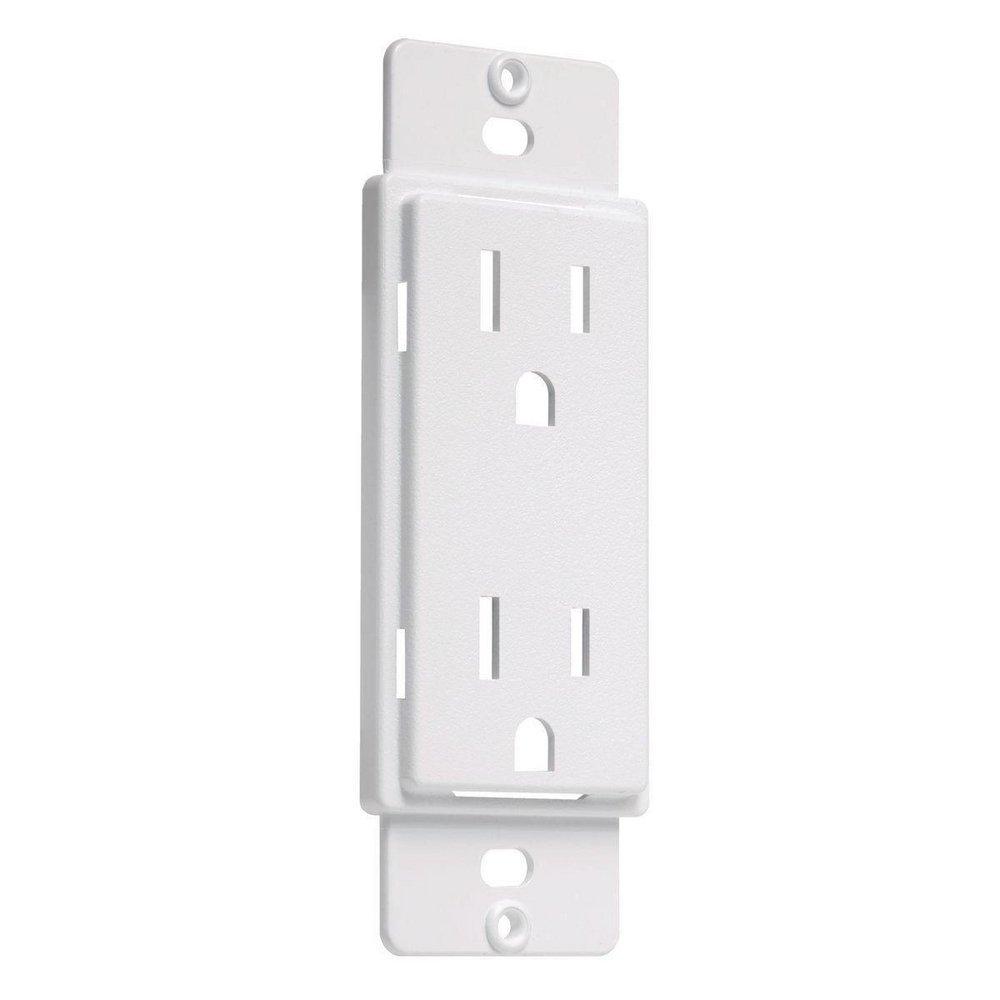 TayMac Textured White Duplex Adapter Plate 