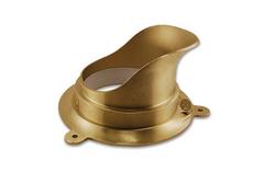 6 in. Cast Nickel Brass Escutcheon and Nozzle
