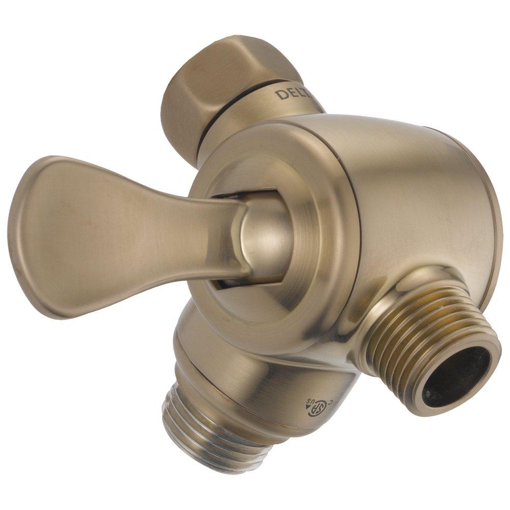 Delta Faucet Brilliance&reg; Champagne Bronze 1/2 x 3-3/4 in. and Plastic Shower Arm Diverter 