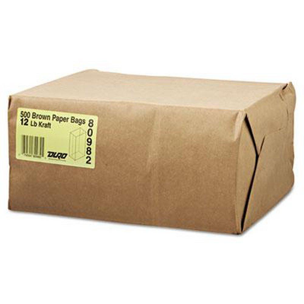 Duro Bag&reg; Brown 13-3/4 x 4-1/2 x 7-1/16 in. 40 lbs. Paper Grocery Bag 
