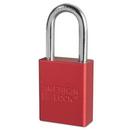 American Lock Red Solid Aluminum Padlock 