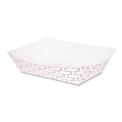 16 oz. Weave Paper Food Tray in Red (Case of 1000)