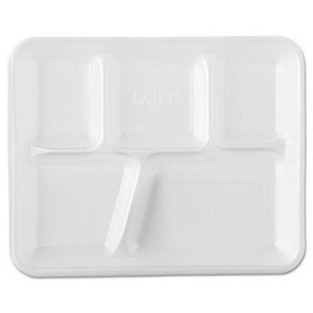 Genpak White 1-1/5 x 8-2/4 in. Foam Tray (Case of 500) 