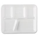 Genpak White 1-1/5 x 8-2/4 in. Foam Tray (Case of 500) 