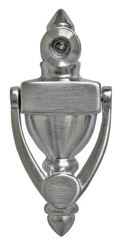 4 x 2 in. Die Cast Metal Door Knocker in Satin Chrome