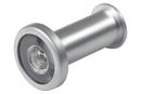 Satin Chrome Brass Viewer with Bore Plastic Lens 