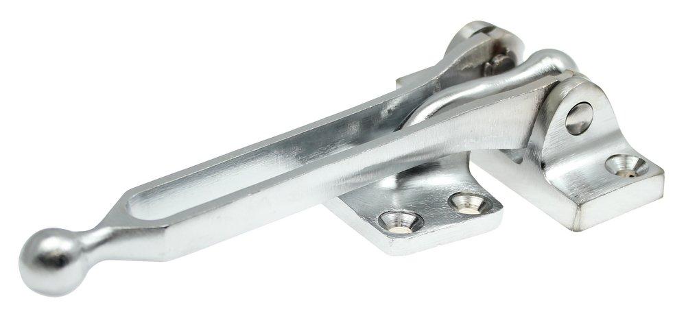 Cal-Royal Satin Chrome Brass Door Guard Packed with Angle Protector 