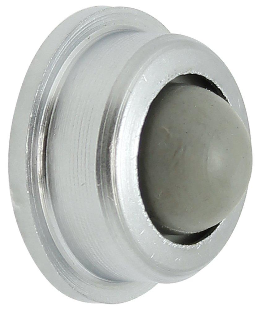 Plated Satin Chromium Convex Wall Bumper Stop 