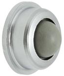 Plated Satin Chromium Convex Wall Bumper Stop 